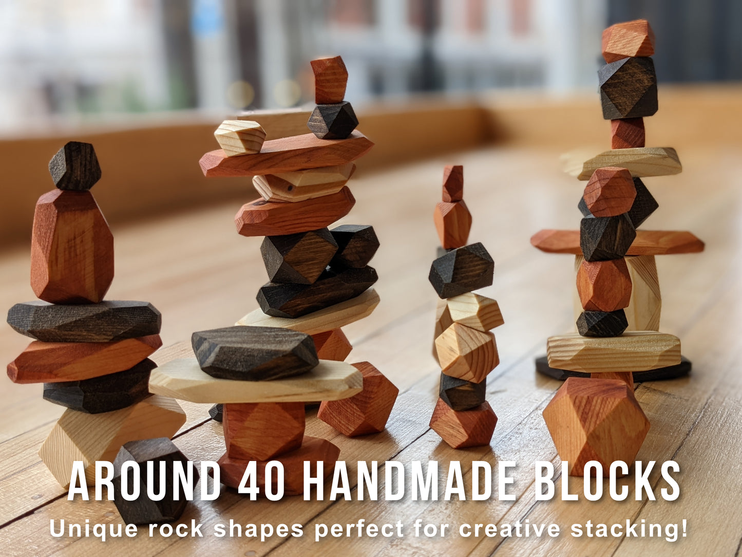 Bamboo Jar | Rock Blocks | ~40 Pieces